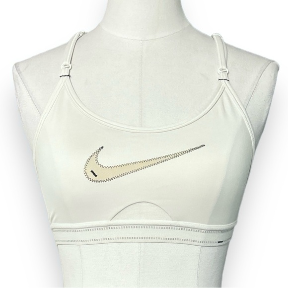 NIKE DRI-FIT Indy Sports Bra  Sand Drift Color Way - Picture 2 of 9